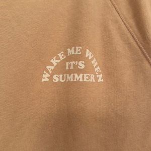 PINK summer time sweatshirt!  Super cute, open back NWOT